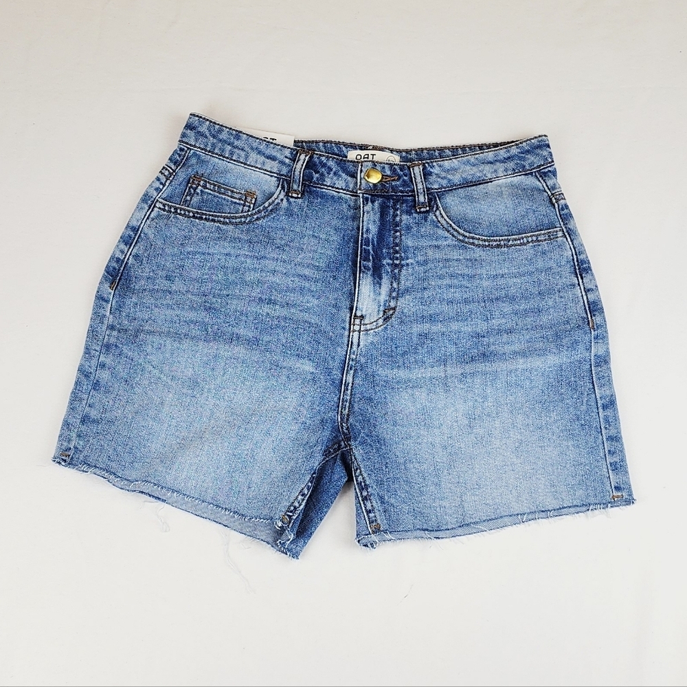 Oat New York High Rise  Cloud Luxe Jeans Shorts - Picture 2 of 9